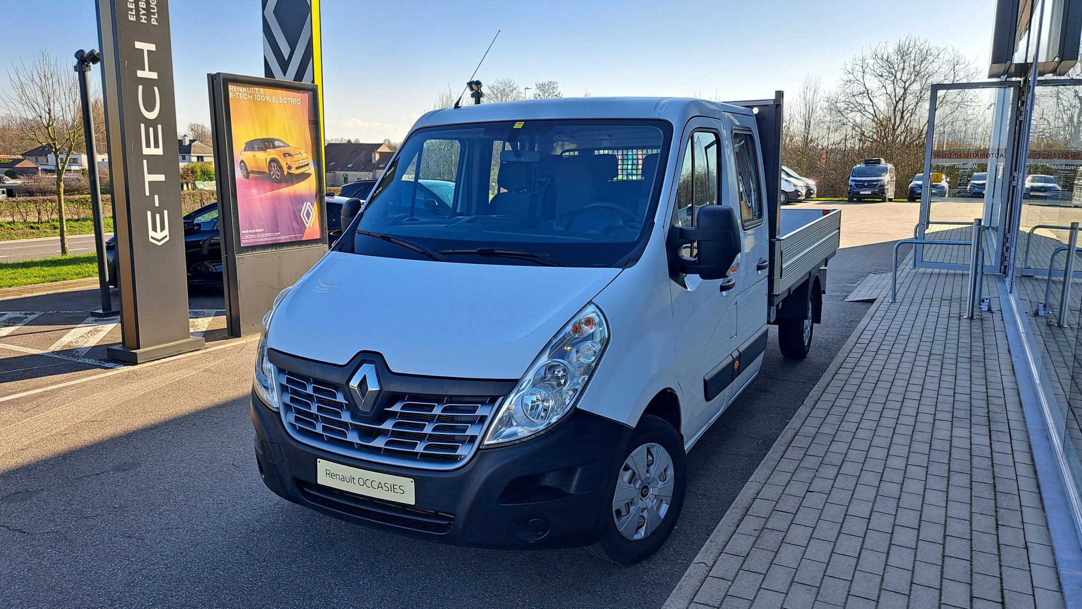 Renault Master 145Pk dubb. cab, airco, alu laadbak, 15000 ex