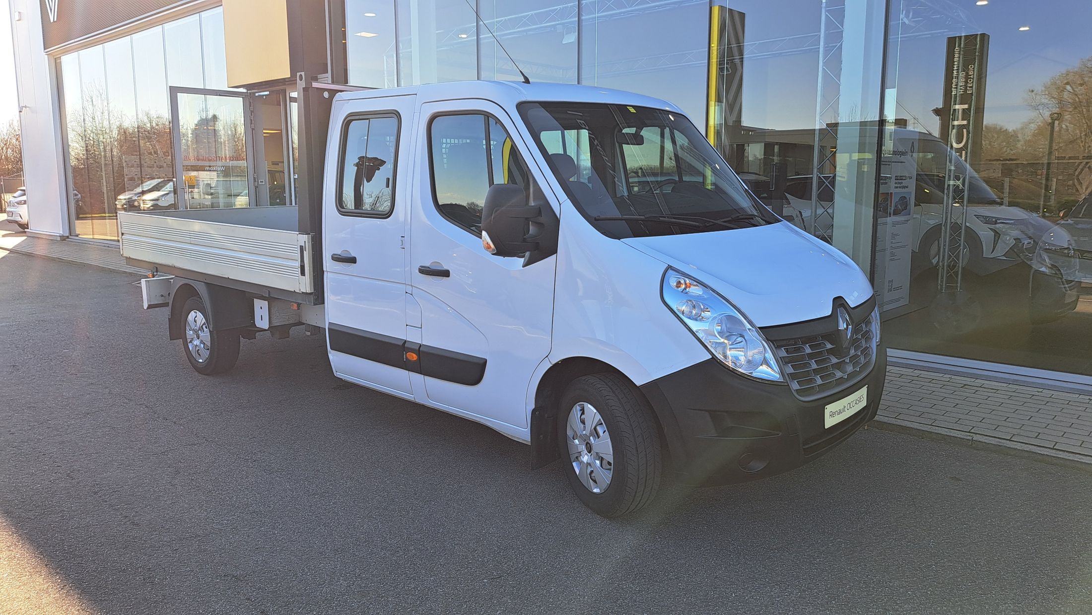 Renault Master 145Pk dubb. cab, airco, alu laadbak, 15000 ex