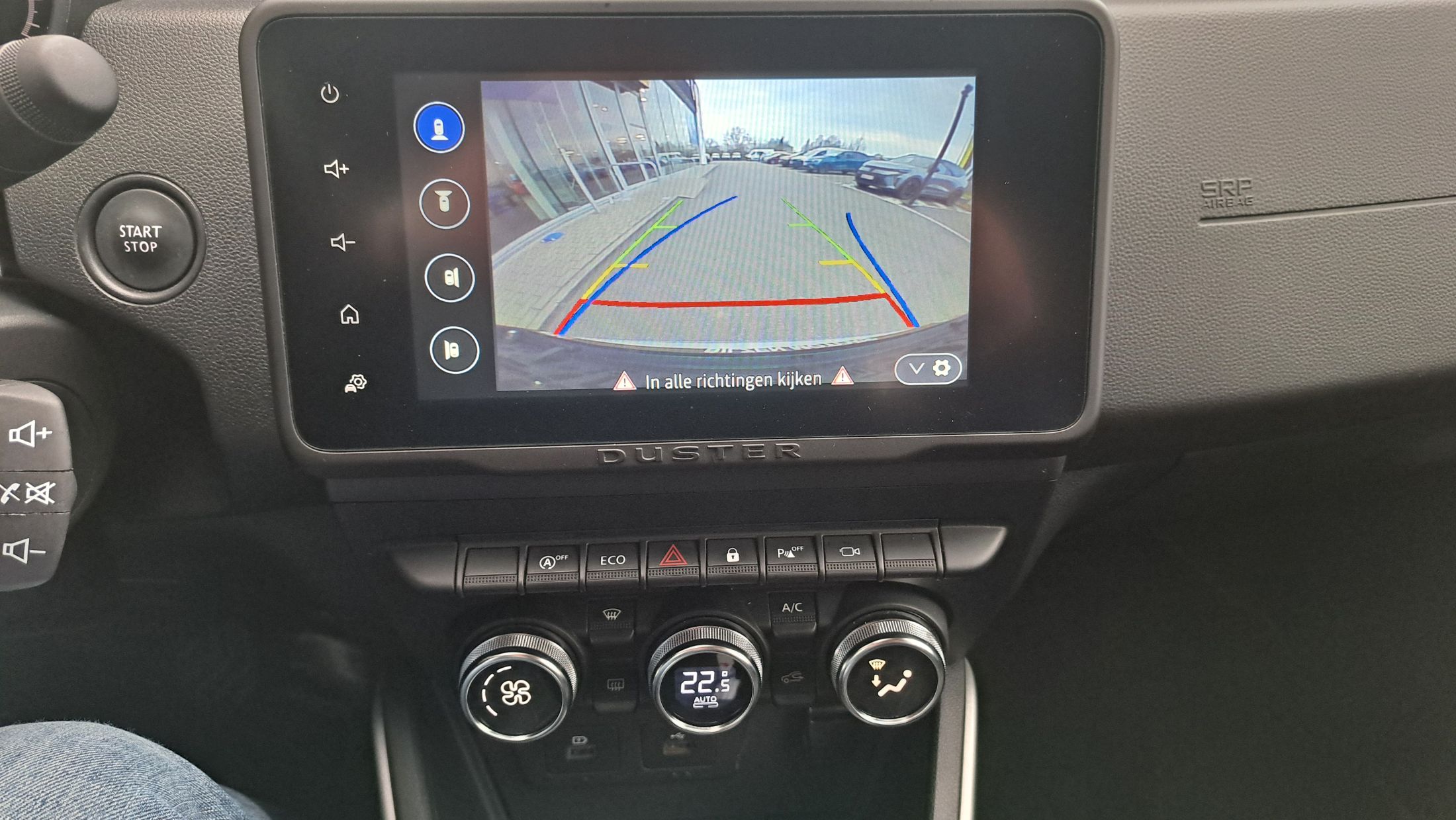 Dacia Duster benzine + LPG 90 Pk, GPS, 360 camera, dodehoekwaarschuwing