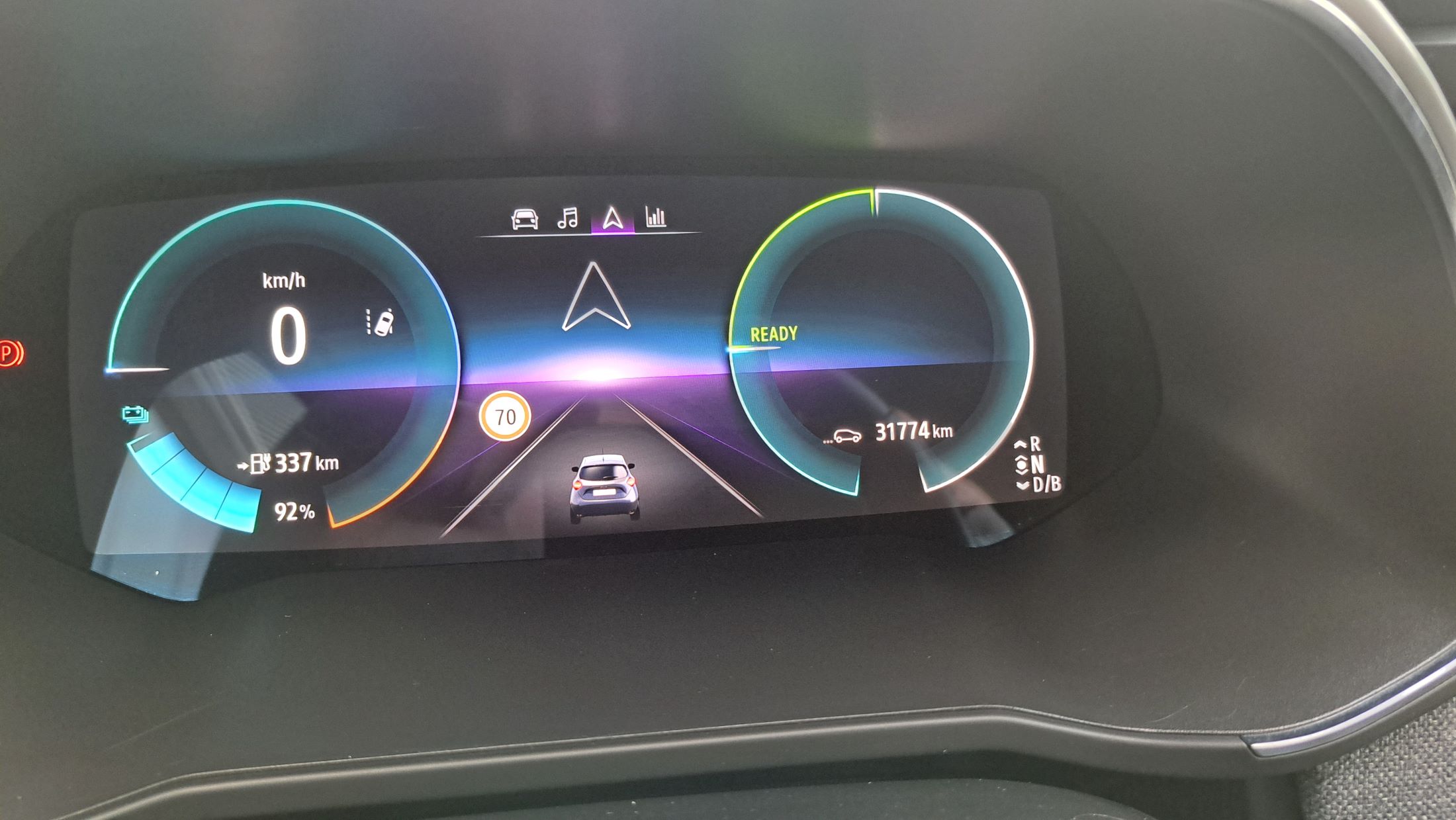 Renault Zoe full electric 100 KW, GPS, camera, sensoren V+A, dodehoekwaarschuwing